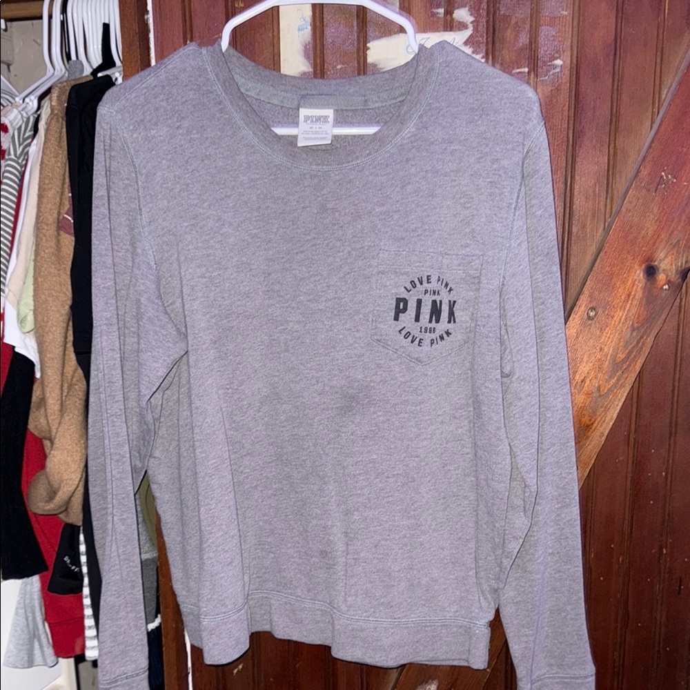 Victoria’s Secret PINK Grey Long Sleeve